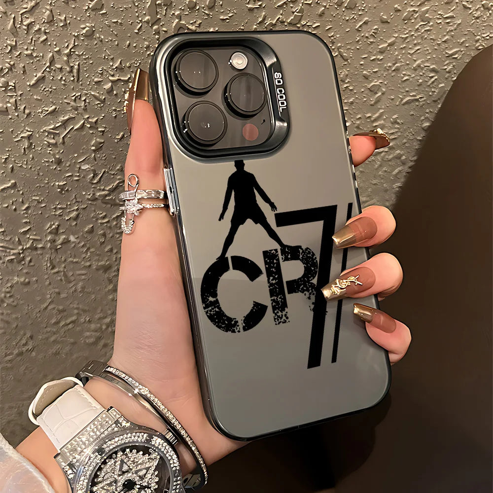 Phone Case For  Famous football players C-CR7 iPhone 17 17e 16e 16 15 14 13 12 11 mini Pro Max Air Plus Anti Fall Matte Cover