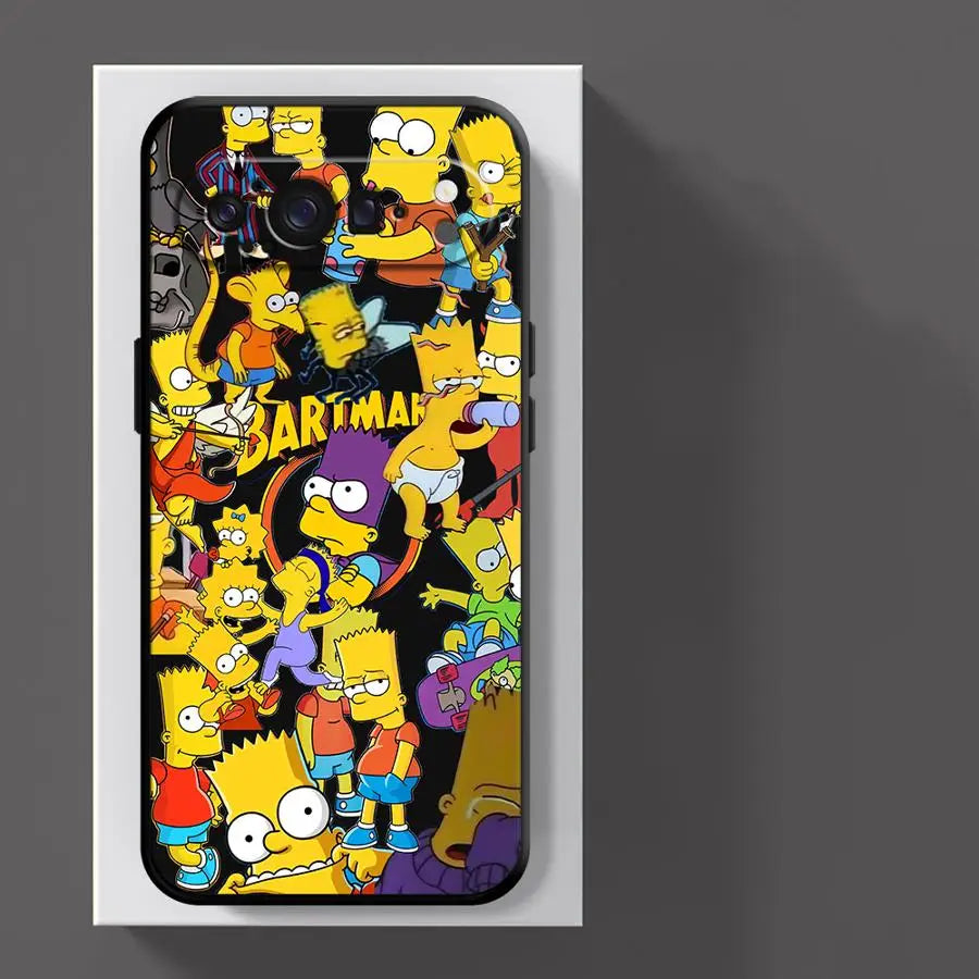 The Simpsons Fashion Bart Case for Google Pixel 10A 9a 8a 10 9 Pro XL 6a 7a 6 7 8 Pro Funda Phone Cover