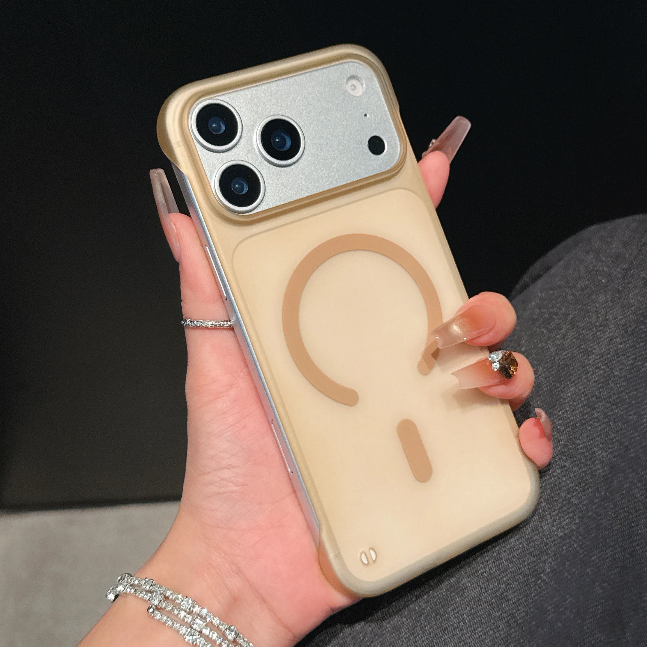 Ultra Thin PC Frameless Phone Case For iPhone 17 Pro Max 14 15 Plus 11 12 13 16 Pro Air For Magsefa Wireless Charger Matte Cover