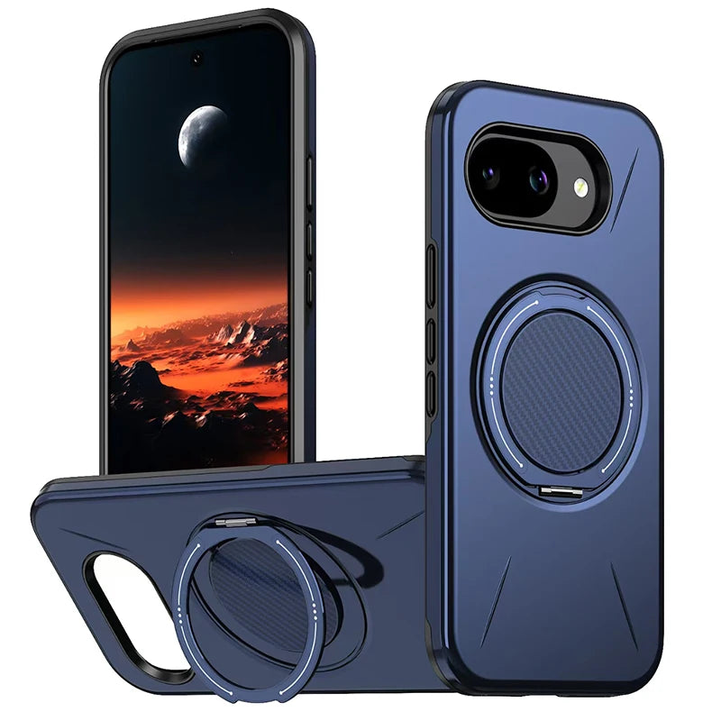 High Quality Solid Color Frosted Invisible Bracket For Magsafe Magnetic Phone Case For Google Pixel 10 9 Pro XL 10A Back Cover