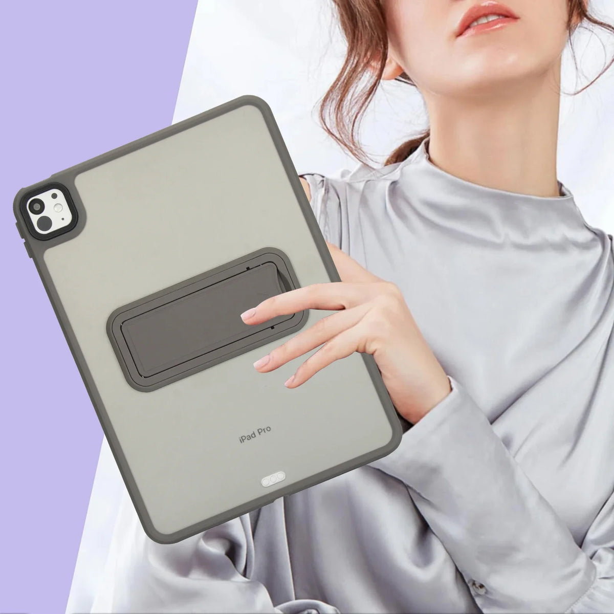 Matte Stand Case For iPad Pro Air 4 5 6 7 8 9th 10th Generation Cases 2024 Translucent 10.2 10.9 11 12.9 13 Mini Kickstand Cover
