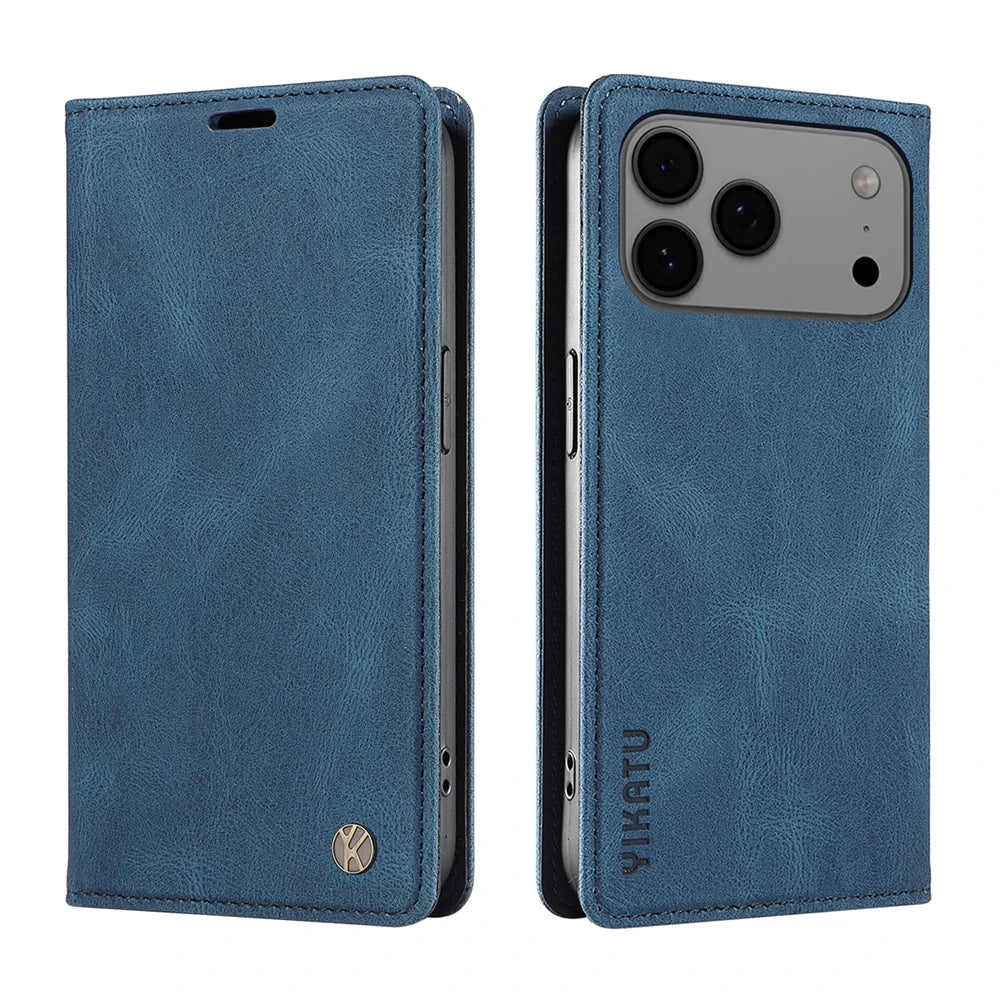 Magnetic Leather Flip Case For Apple Iphone 18 17 17E 17Air Pro Max Promax 18Promax 17Promax 18Pro 17Pro Wallet Card Slots Cover
