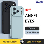 Angel Eyes Back Cover for iPhone 17 Pro Max Air 17Pro 17Air 5G High Quality Liquid Silicone Soft Protective Candy TPU Phone Case