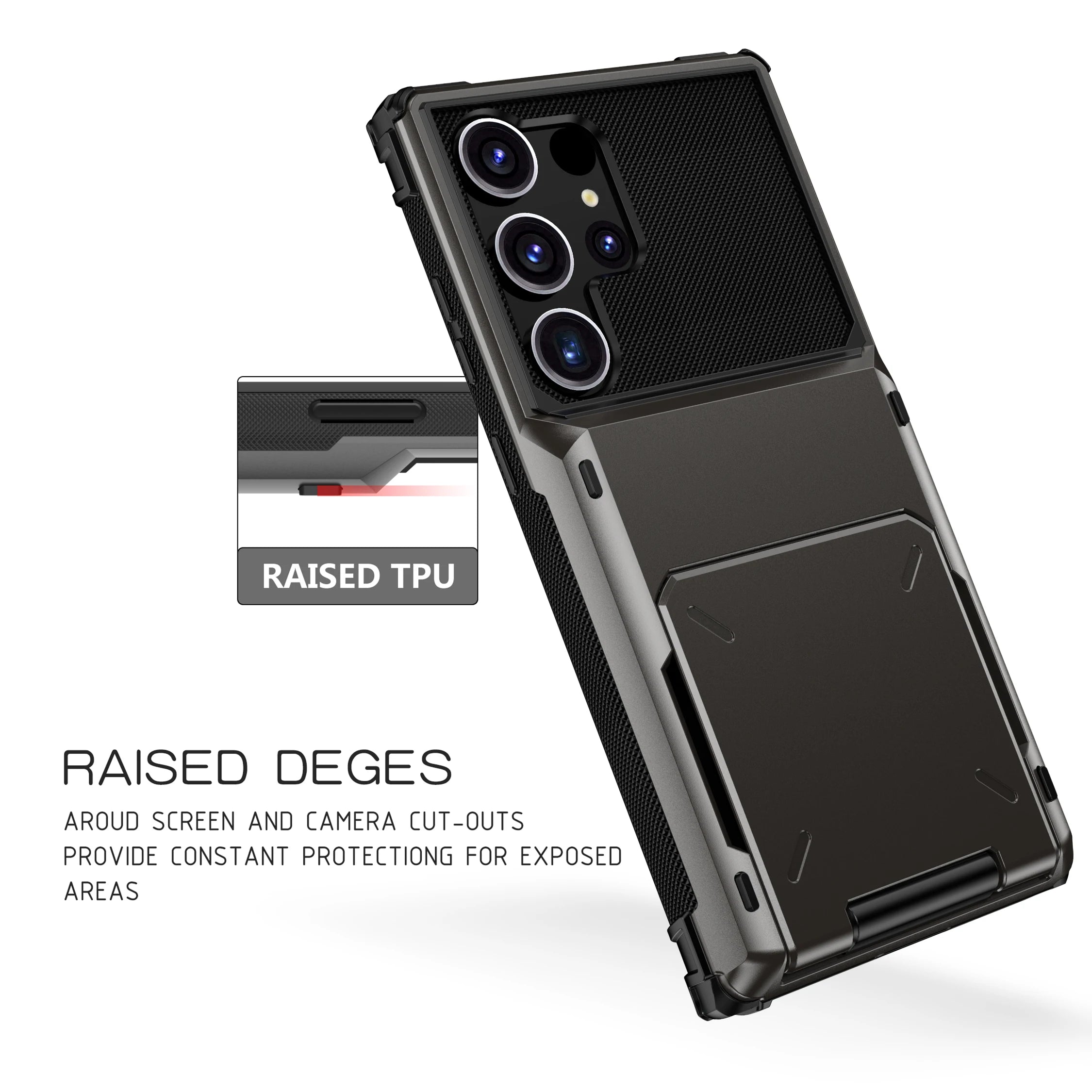 Wallet Card Slots Case for Samsung Galaxy S26 S25 S24 S23 S22 S21 S20 S10 Nore 20 10 FE Ultra Edge Plus Phone Cover Shockproof