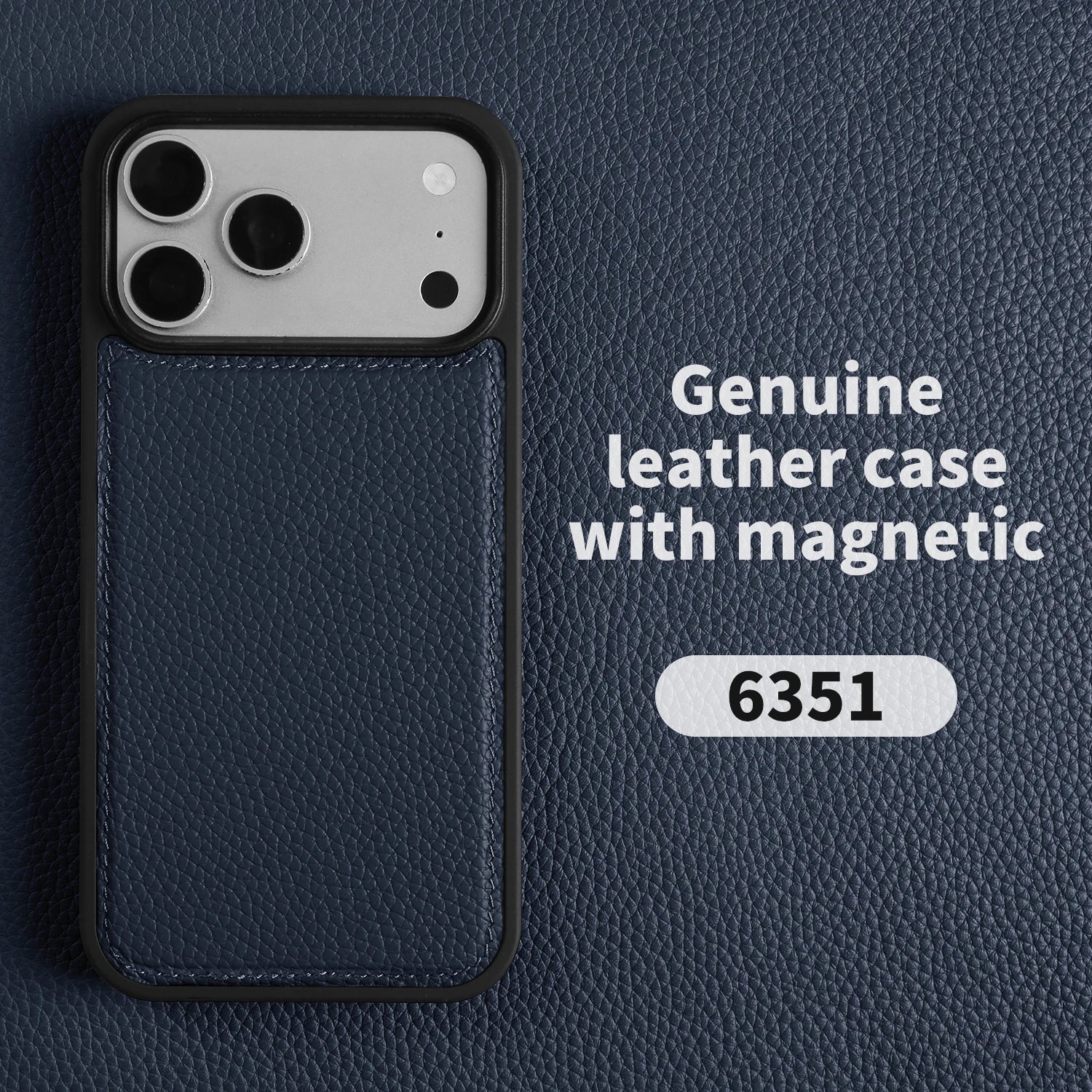 Premium Lychee Genuine Leather Case For iphone 17 Pro Max 17e 16e Air 14 13 12 11 15 16 Pro Max Phone Back Cover Case Coque Capa