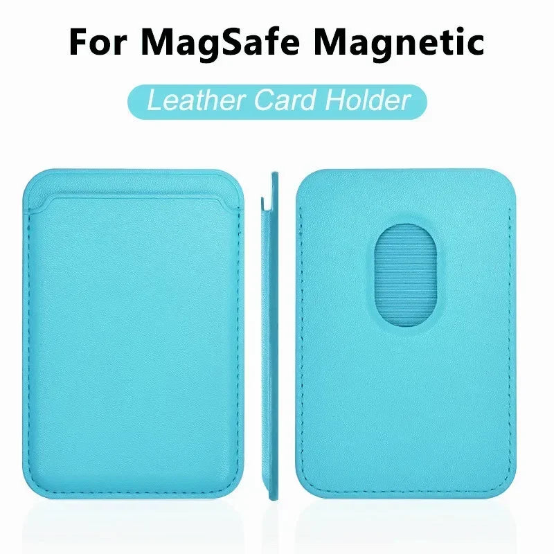 For Magsafe Accessories Magnetic Wallet Holder Leather Case For iPhone 13 12 14 15 16 17 Pro Max Card Holder Phone Purse Cover