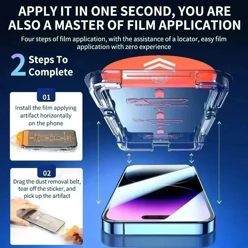 Oleophobic Coating Dust Free Easy Installation Screen Protector For iPhone 18 Pro Max 16 15 14 13 12 11 17 Pro Max 17 Air XR XS