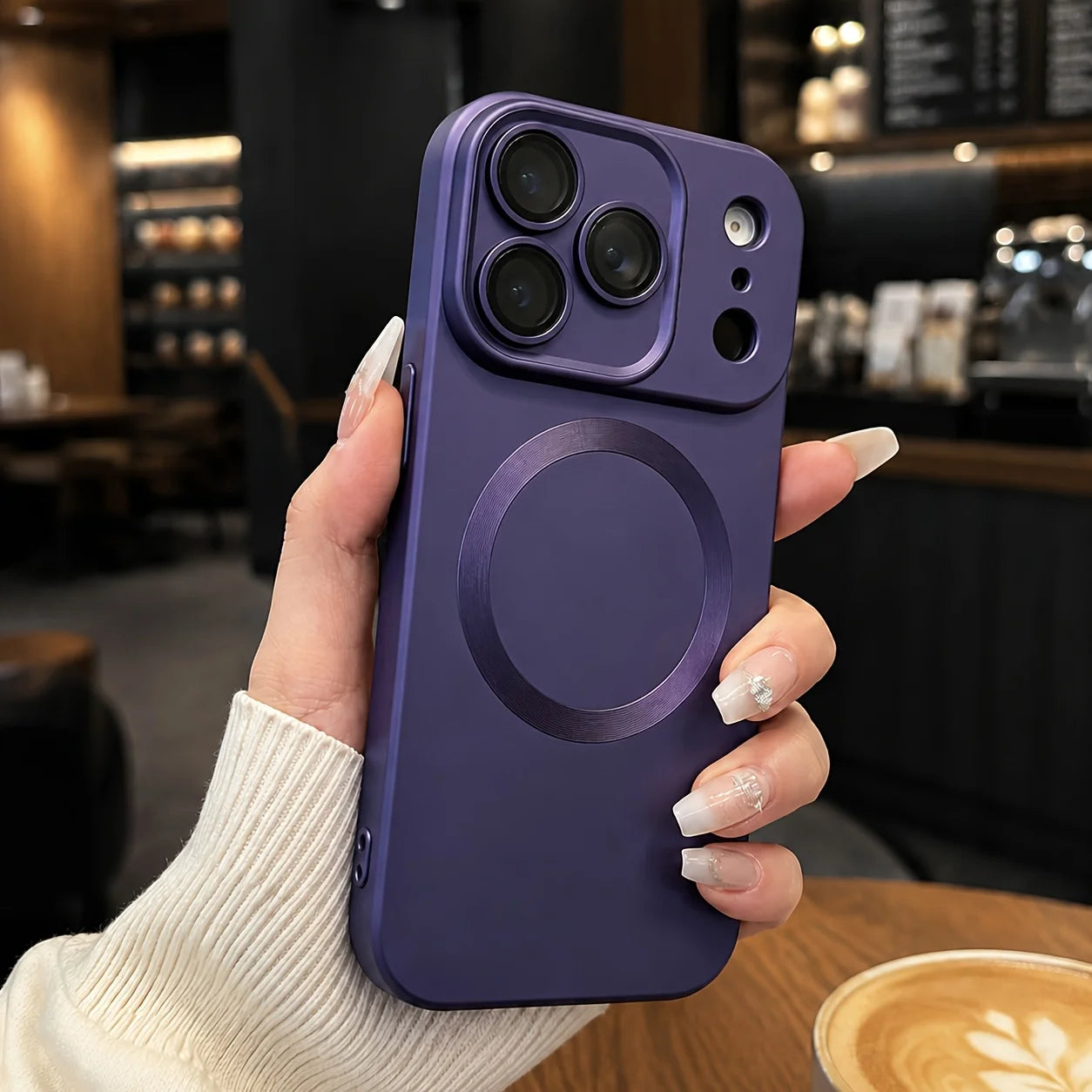 Premium Metallic Sheen Magnetic Phone Case for Iphone 11 12 13 17 Pro Max 15 16 14 Plus Camera Lens Protector Back