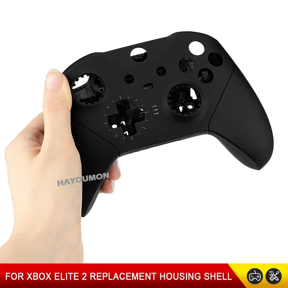 Front Back Full Housing Shell Faceplate Cover Replacement for Xbox Elite Series 2 Controller Shell Case Cover Black White