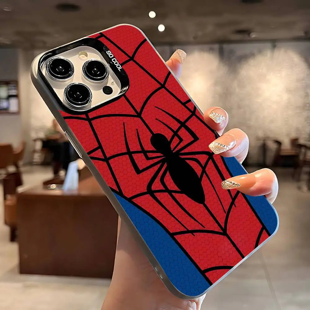 Cool S-Spider-Man Phone Case For IPhone 17 16 15 14 13 12 Mini 11 8 7 Pro Max Plus Colorful Phone Case