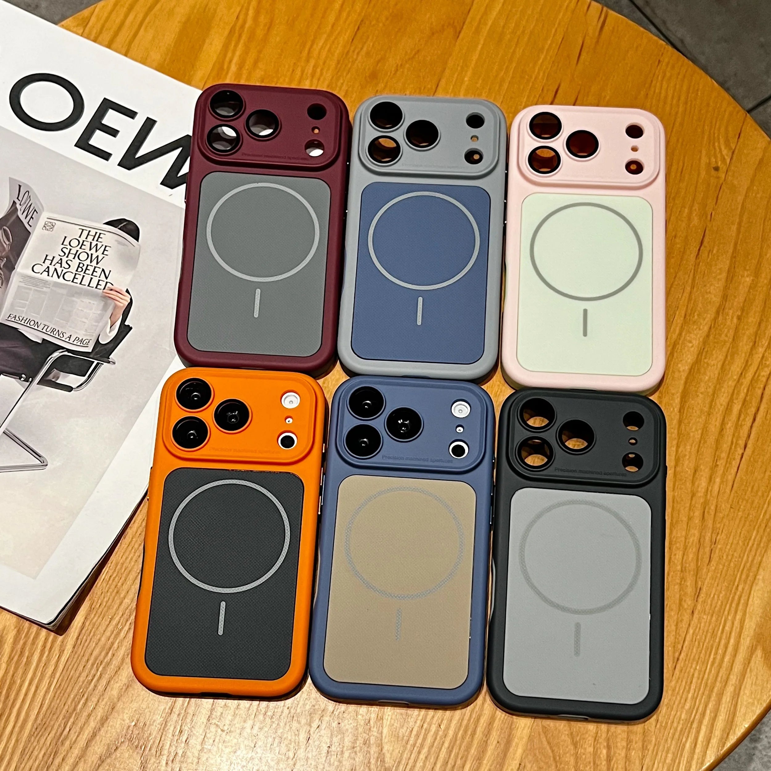 Magnetic Frosted Transform 17 Thick Phone Case For iPhone 17 16 15 14 Plus 13 12 Pro Max Drop Protection Phone Cover For Magsafe