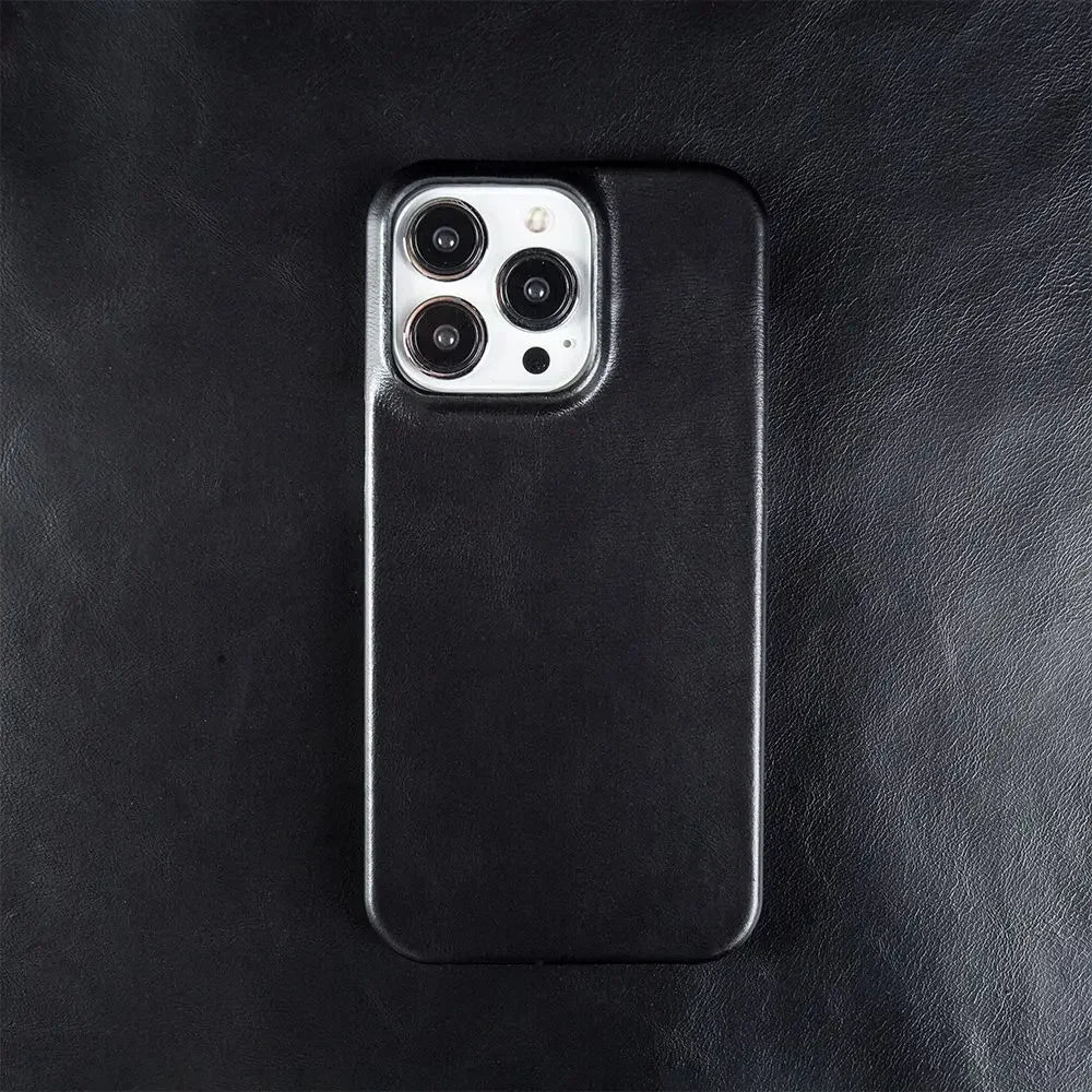 For Case iphone 16 Pro Max Cases Oil Wax Luxury Genuine Leather Cover For Iphone 17 16 15 14 13 XS Max X 8 Plus Phone Shell Capa
