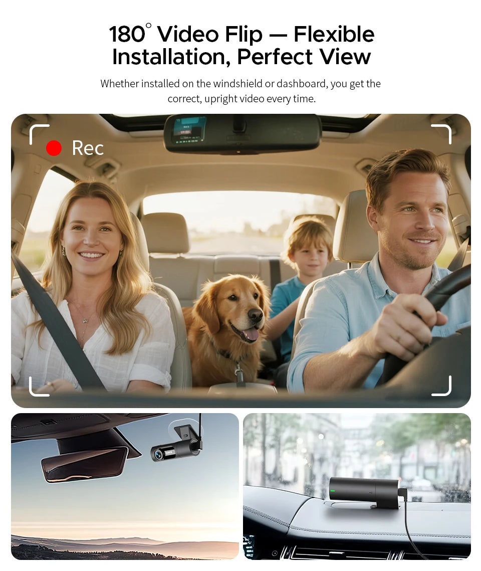 KAWA Dash cam Video Recorder D6 3K Car Camera, Car DVR Voice Control Dash AUTO Camera,Night Vision Dashcam 2025 New