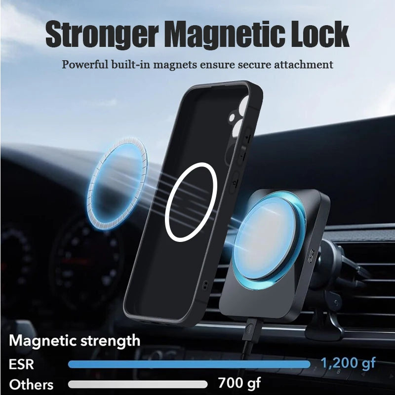 For Samsung Galaxy S26 S24 S23 S22 S21 S25 Ultra Plus S25 S24 S23 FE Case Luxury Magnetic For Magsafe Wireless Charge Soft Cover