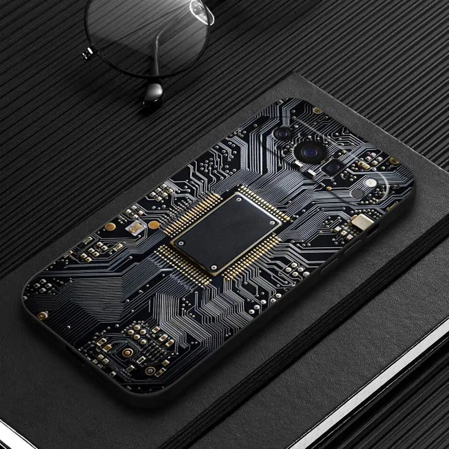 Retro Circuit Board Funda Phone Cover Case for Google Pixel 10A 9a 6a 6 7 8 Pro 8a 10 9 Pro XL 7a