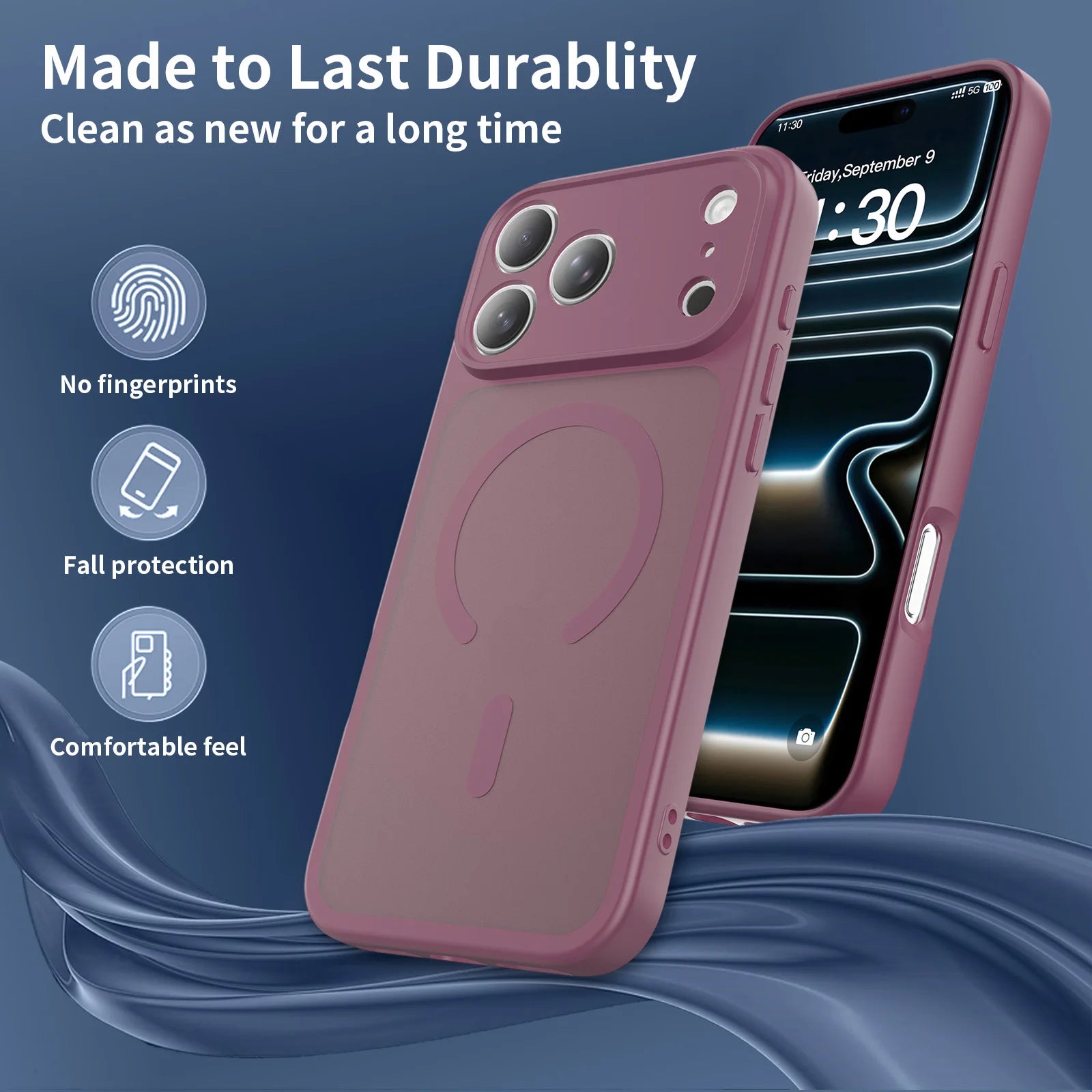 Frosted Matte Magnetic Phone Case for Iphone 17 18 Pro Max Iphone17 Iphone18 Shockproof Protection Cover Funda
