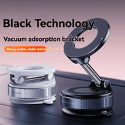 Car Mount Vacuum Magnetic Holder Foldable Strong Suction Stand For Cell Phone For phone with Magnetic sheet and Live Streaming