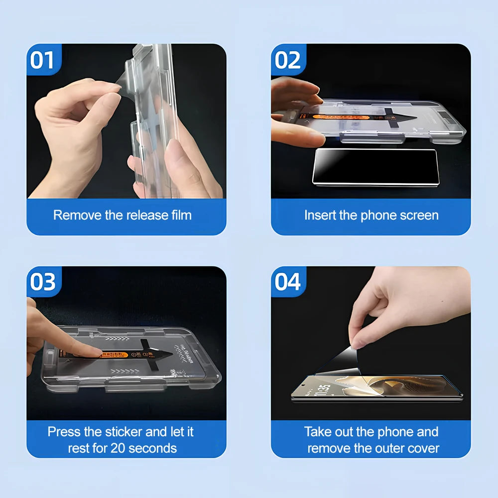 3-1Pcs Dust Free Easy Installation Screen Protector For Motorola Edge 60 Fusion 60 Pro Edge 70 Edge 50 Neo Ultra Signature Glass