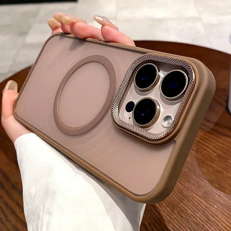 Luxury Magsafe Wireless Charge Phone Case For iPhone 18 17 16 15 14 13 12 Pro Max Plus Transparent Magnetic Bumper Cases Cover