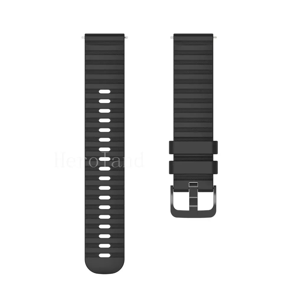 Premium Silicone Watchband WatchStrap Silicone Bracelet Quick Release Rubber Strap WristBand 18mm 20mm 22mm Width Replacement