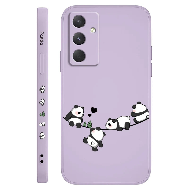 Baby Panda  Phone Case For Samsung Galaxy A37 A57 Liquid Silicone Cover