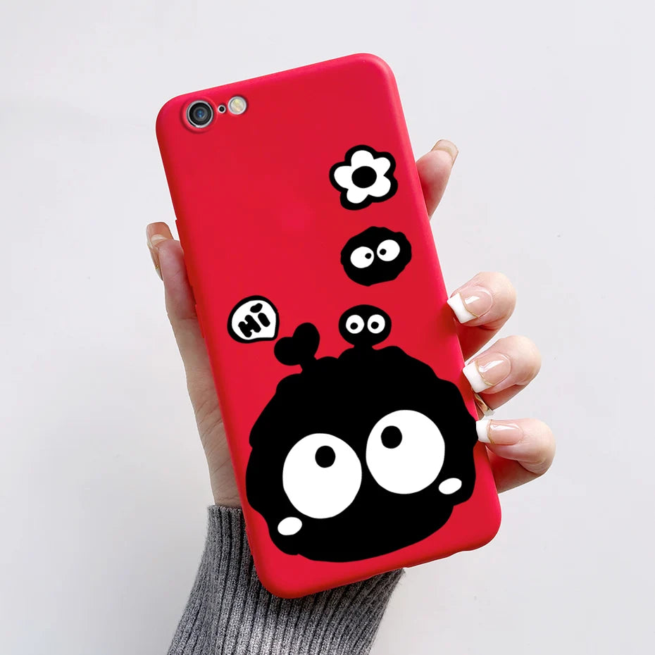 Stylish Painted Cover For iPhone 6 6S Plus Case iPhone6 6S Plus Cover Silicone Soft Phone Back Case For Apple iPhone 6 6S Coque