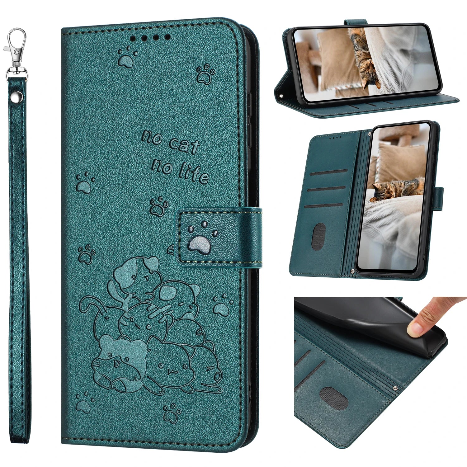 Luxury Flip Leather 3D Cute Cat Wallet Case For Google Pixel 7 8 10 9 Pro XL 6a 7A 8A 9A Magnetic Stand Phone Cover Coque Funda