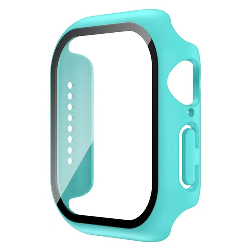 Glass+Cover For Apple Watch case 44mm 40mm 38 42 49mm 41mm 45mm 46mm Accessorie Screen Protector iWatch 11 10 9 8 7 6 SE 5 Ultra