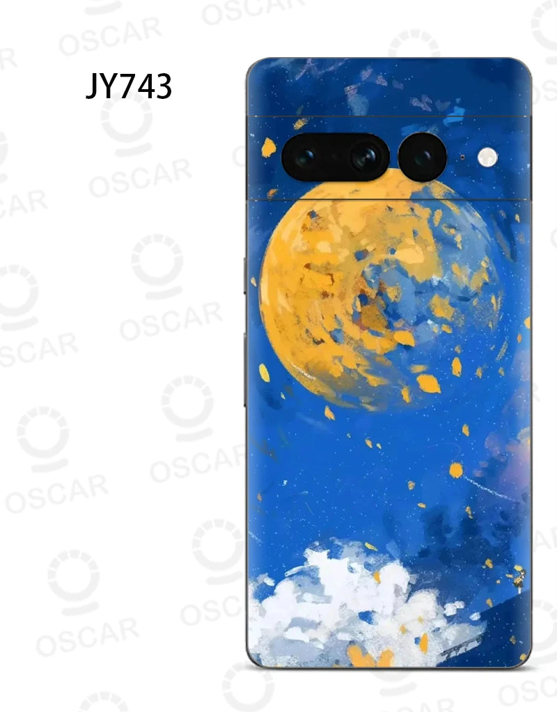 Colorful Decal Skin for Google Pixel 8 7 6 Pro 6A Back Screen Protector Film Cover Ultra Thin 3M Wrap Modified Case Sticker