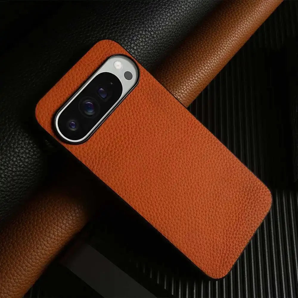 Luxury Pixel 10 Pro Case Business Cowhide Leather Phone Cases For Google pixel9pro 7A 8pro Full Protection Shockproof Back Cover