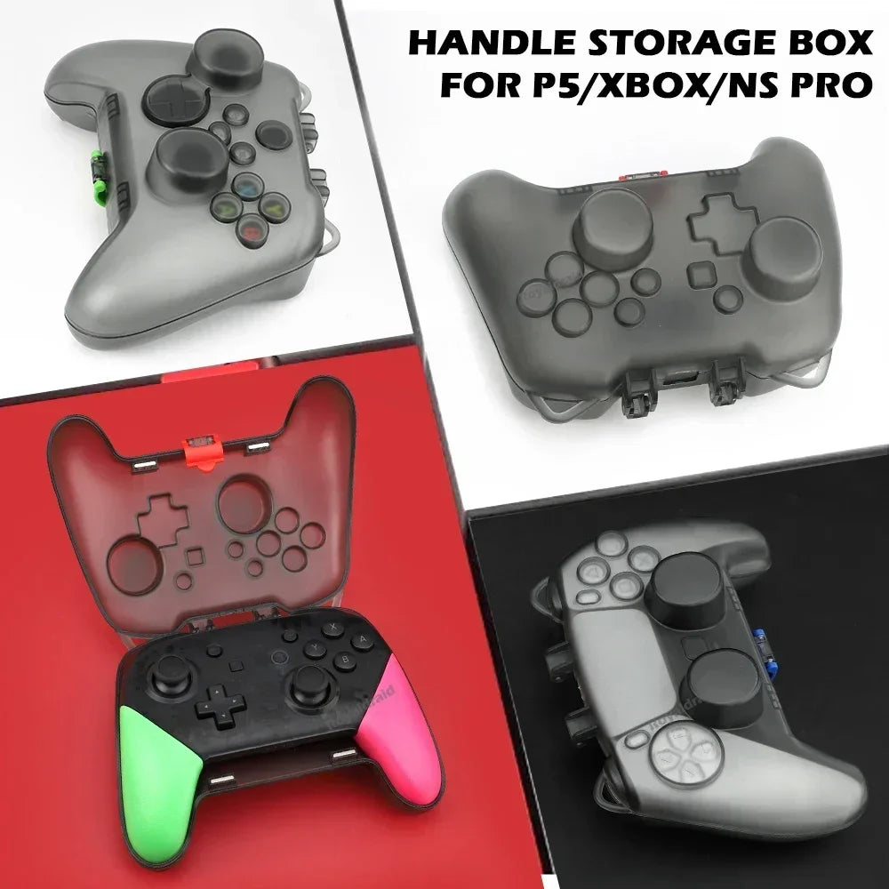 Transparent Handle Protective Storage Case for XBOX Series S/X Controller Dust-proof Cover Shell for PS5/Switch Pro Gamepad