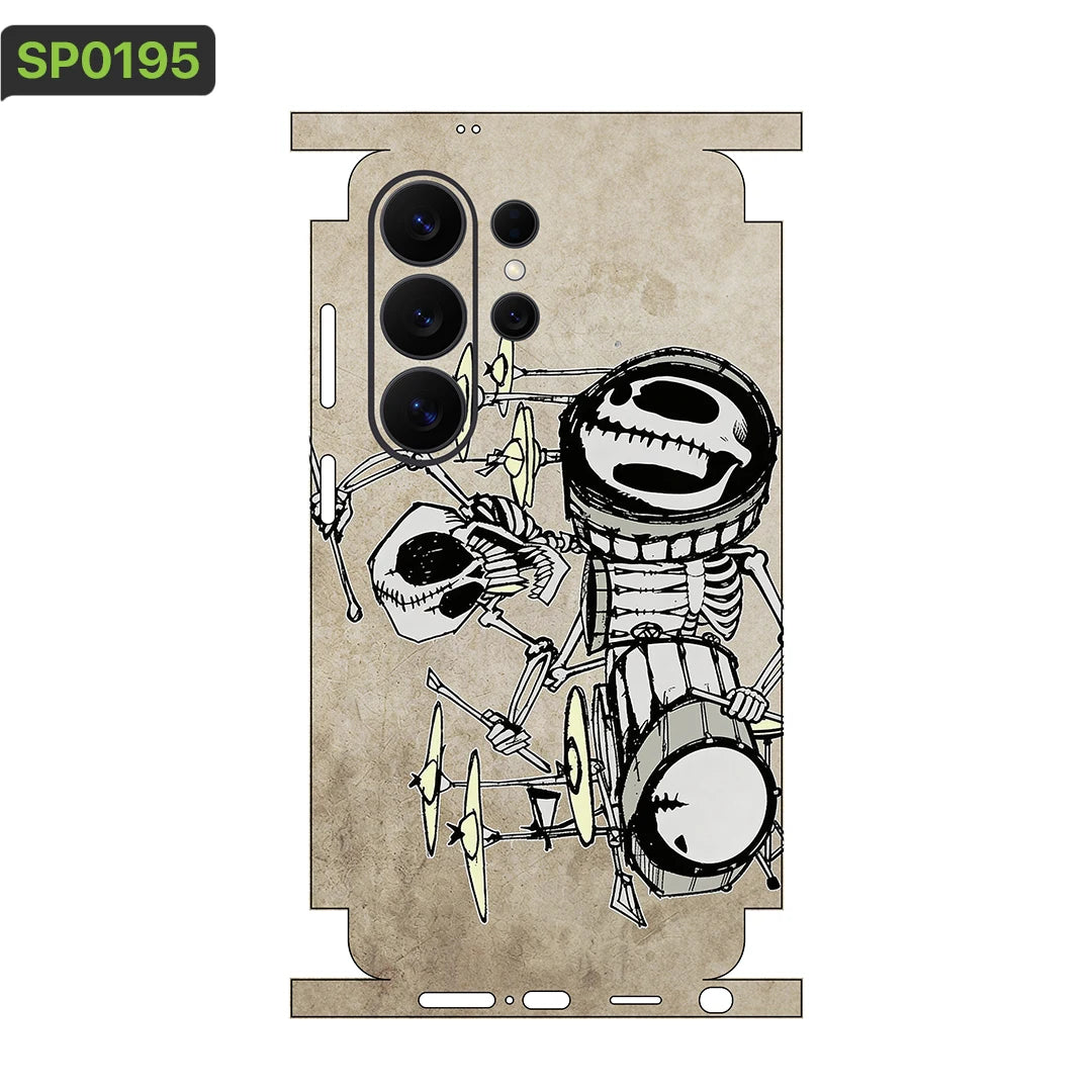 MIX011 Skins Grain Film Wrap Phone Back Sticker For SAMSUNG Galaxy S25 S26 Ultra S24 Plus S22 Ultra S22 S21 FE Film