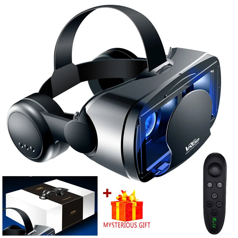 VRG Pro 3D Virtual Reality VR Glasses Devices Headset Viar Goggles Helmet Lenses Smart For Phone Smartphones Viewer Cell Devices