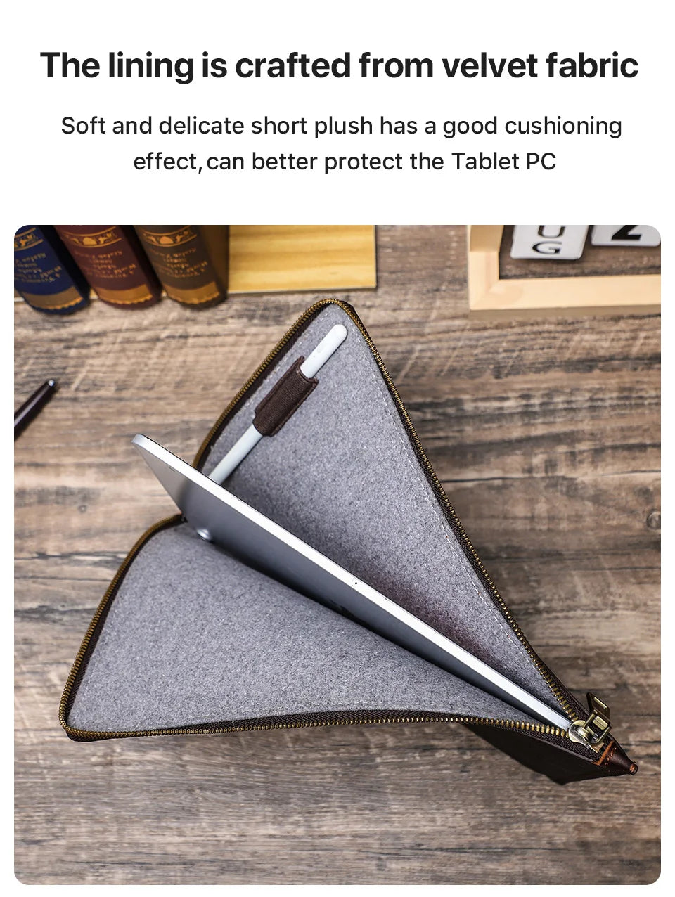 Genuine Leather Case for iPad Pro 13 12.9 11 A16 iPad Air 5 Air 4 iPad 8th 9th 10th Gen Tablet Cover for Samsung Huawei Xiaomi
