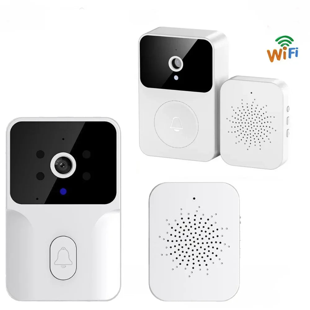 WiFi Video Doorbell Wireless Phone Two-way Intercom System IR Night Vision Doorbell Smart Home Security Door Bell Camera Monitor