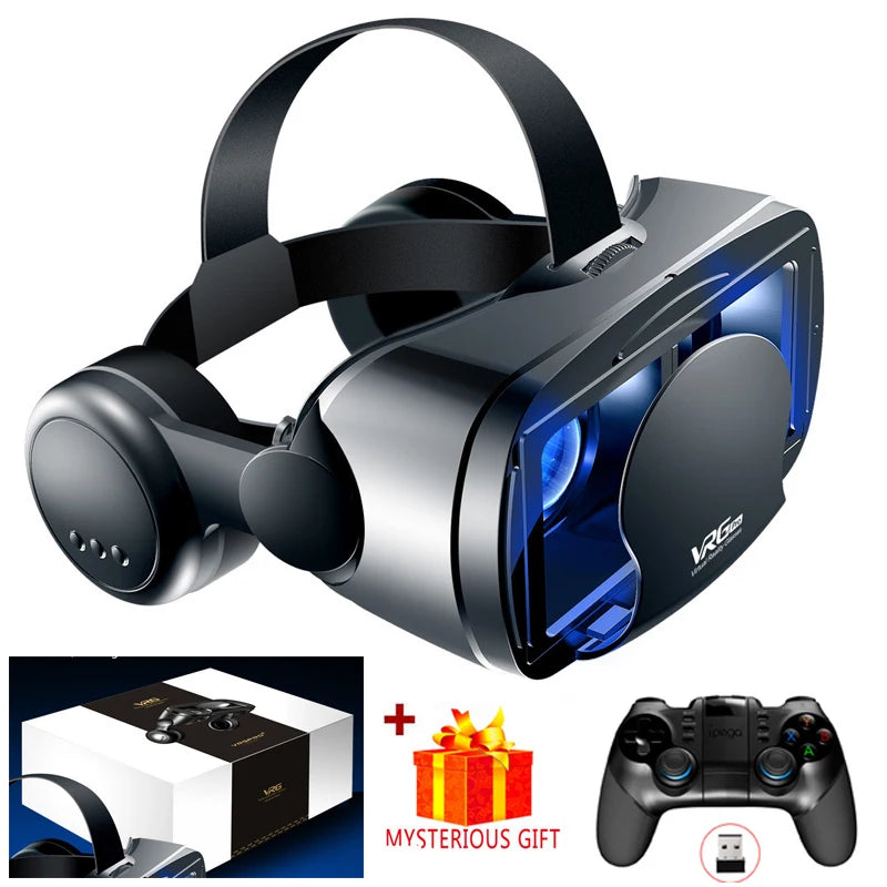 VRG Pro 3D Virtual Reality VR Glasses Devices Headset Viar Goggles Helmet Lenses Smart For Phone Smartphones Viewer Cell Devices