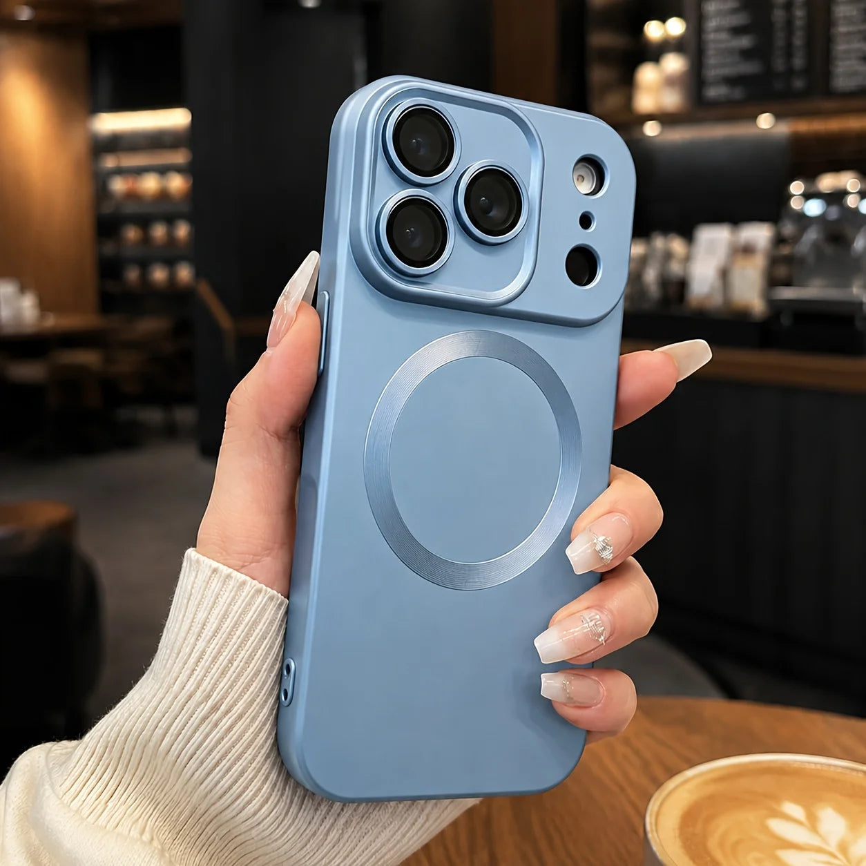 Premium Metallic Sheen Magnetic Phone Case for Iphone 11 12 13 17 Pro Max 15 16 14 Plus Camera Lens Protector Back