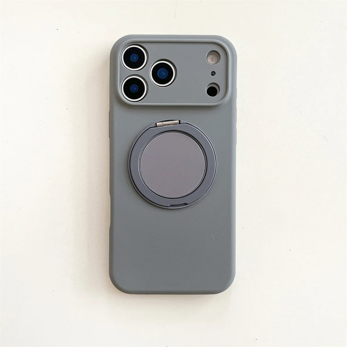 360 Rotate Bracket for Magsafe Magnetic Phone Case for IPhone 17 Air 16 15 14  Pro Max Stand Silicone Soft Protective Cover