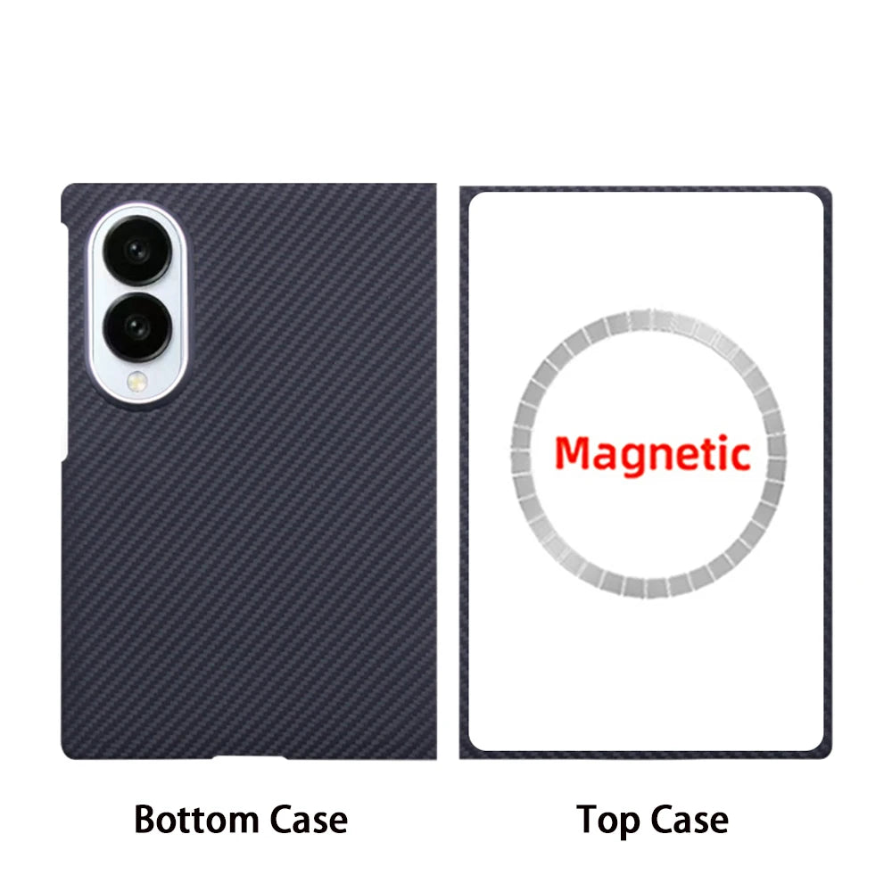 For Samsung Galaxy Z Fold 8 case Kevlar aramid fiber carbon fiber ultra-thin lightweight magnetic business protective cover