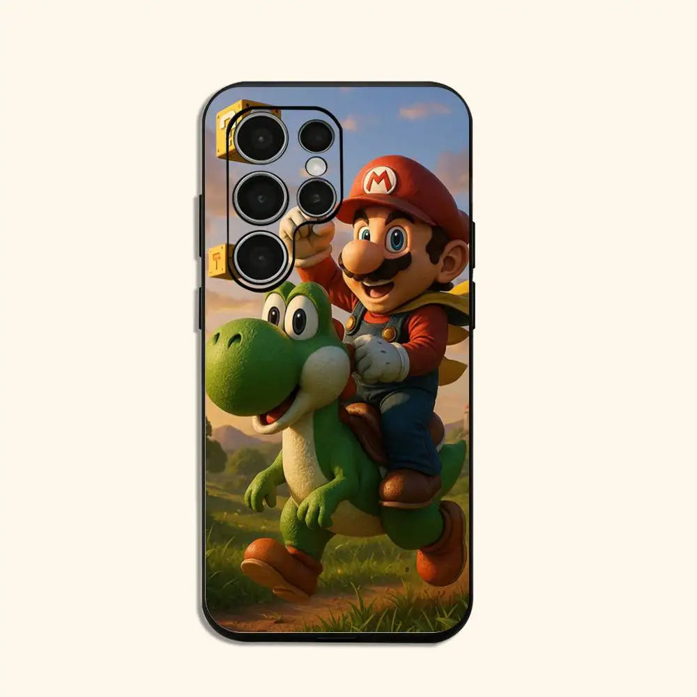 super m-mario Phone Case For Samsung Galaxy S24 S25 S23 S22 S21 Shockproof Cover