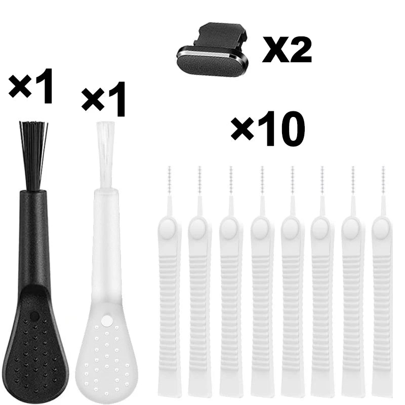 Mobile Phone Speaker Cleaner Kit Phone Charging Port Dust Plug Cleane Tool Portable Clean Brush Set For iPhone 14 13 12 11 iPad