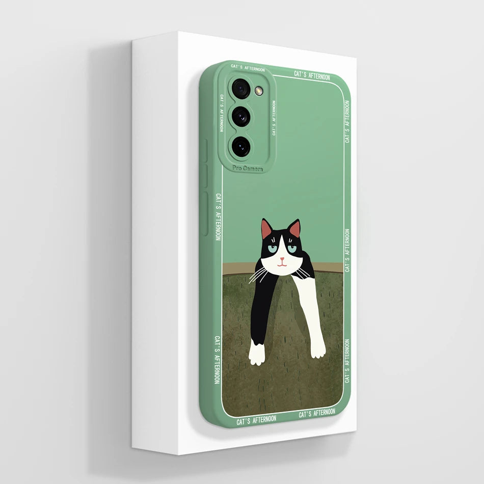 For Samsung S20 FE Ultra Phone Case Cute Back Cover For Galaxy S 20 S20FE S20Ultra Soft Liquid Silicone Full Protection Fundas
