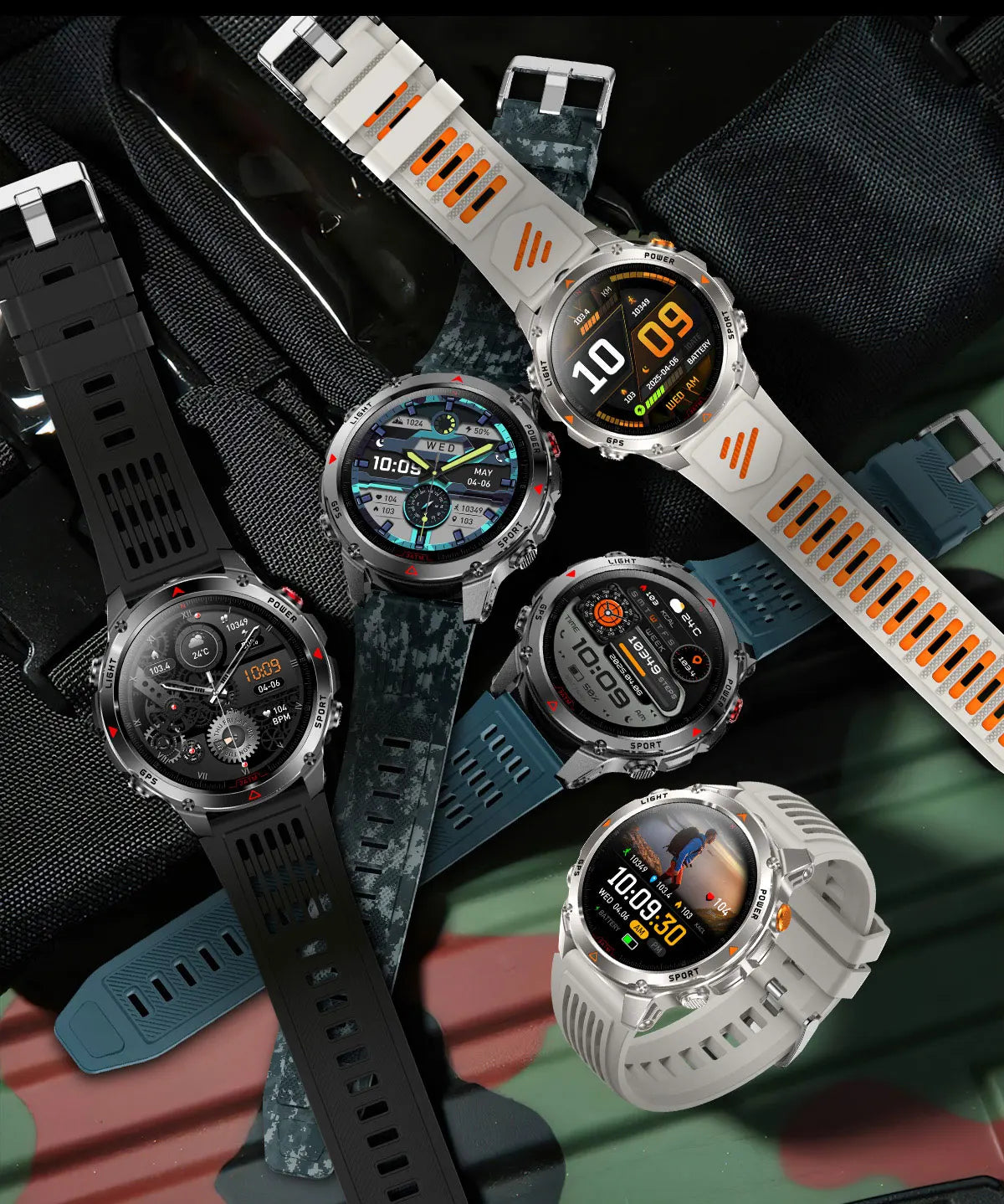 2026 New T-Rex3 Pro GPS Sports 1100mAh Smartwatch Men 120-Day Standby Clock Rugged Outdoor Sport 10ATM Waterproof Call Watches