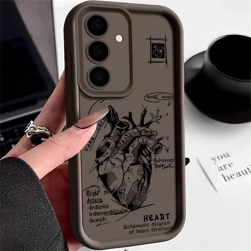 Soft TPU Case For Samsung Galaxy S26 S25 S22 S23 Ultra S24 FE A57 A56 A36 A55 A16 A17 A15 A37 5G Creative Pattern Phone Cover