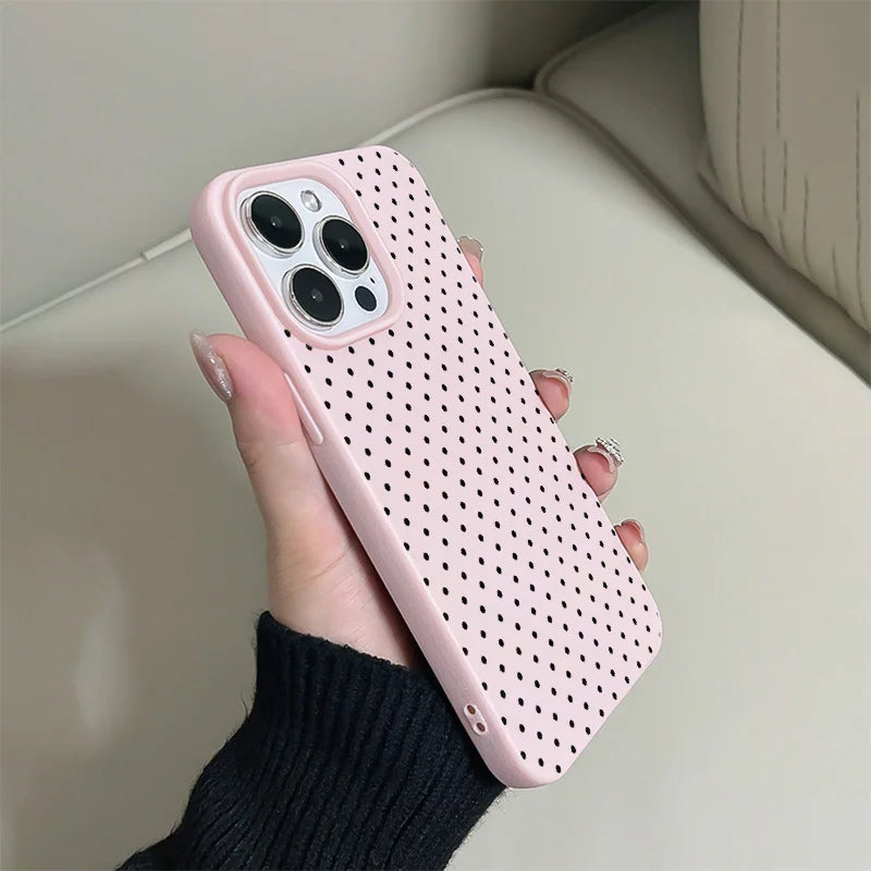 Black Dot Pattern Pink Phone Case for Samsung S26 S25 S24 S23 S22 S21 S20 Note20 Ultra Plus A73 A55 5G Silicone Cover