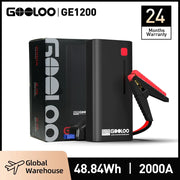GOOLOO 12V Automotive Car Starting Device 48.84Wh Powerbank External Battery Booster 2000A Super Capacity Motorcycle Jump Start