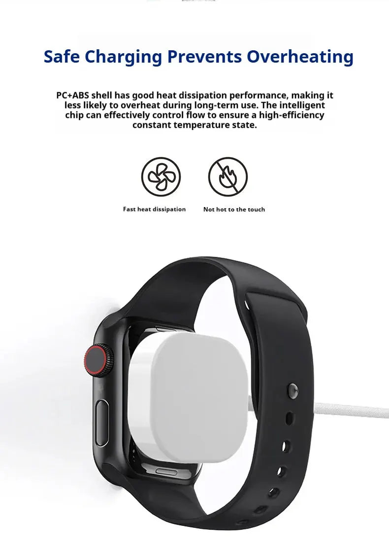 New Magnetic Wireless USB A Fast Charger Type C Charging Cable For Apple Watch Series 10 9 8 7 6 5 4 3 2 1 Ultra Edition iWatch