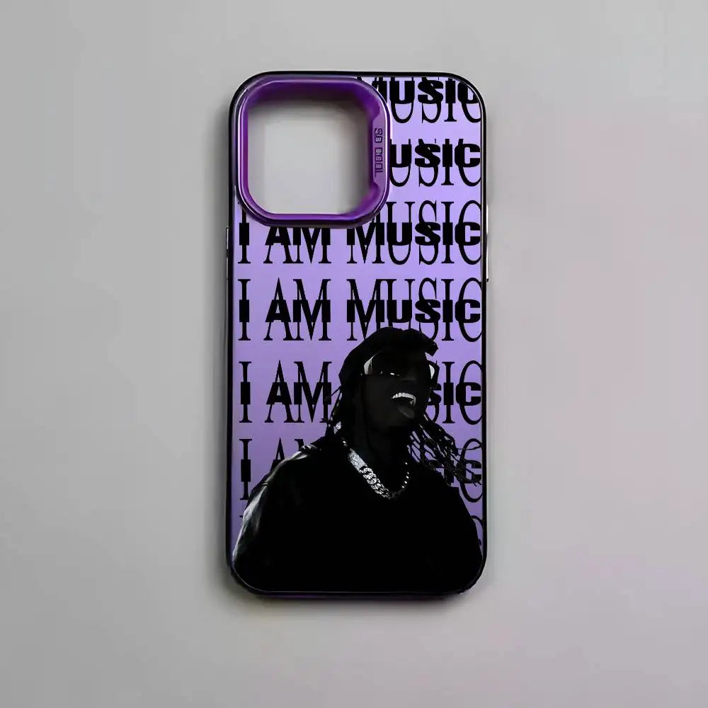 P-playboi Carti I AM MUSIC Phone Case For IPhone 17 16 15 14 13 12 11 Pro Max Air Multicolor Matte Laser Metallic Aurora Funda