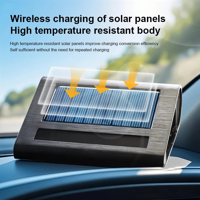 1pc Solar Air Purifier, Built-in Sensor, Used in the Car, Purifies Air, Clean Air, Fresh Air, Purification Generator, Intelligen
