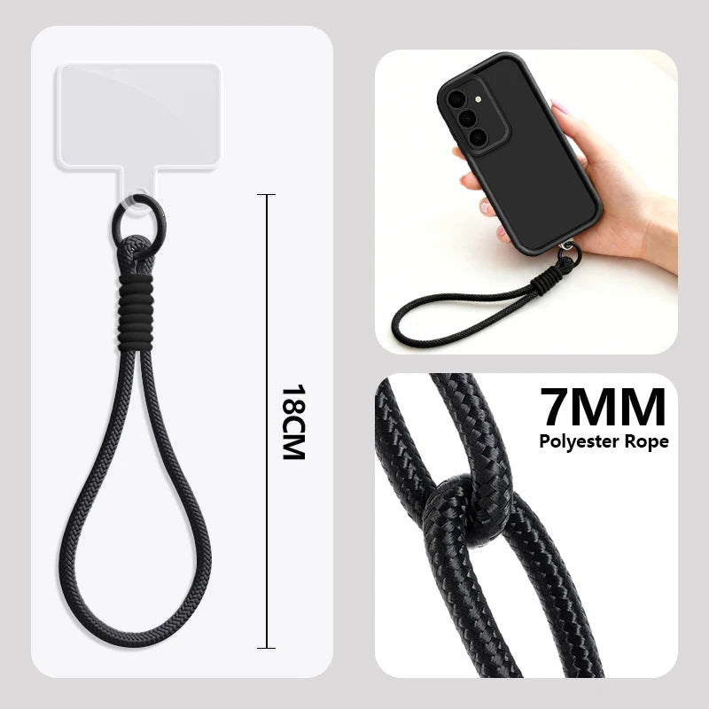 Soft TPU Lanyard Phone Case For Samsung Galaxy A57 A37 A56 A26 A16 A17 A36 A55 A54 5G S25 S24 FE S26 S23 S22 Ultra S25Edge Cover